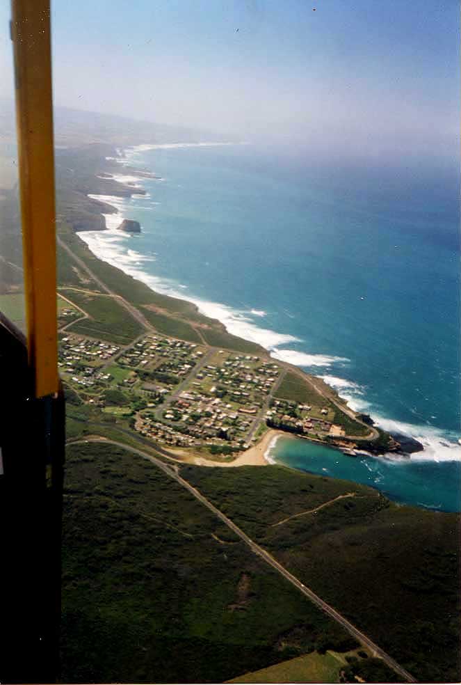 aerial view towards apostles